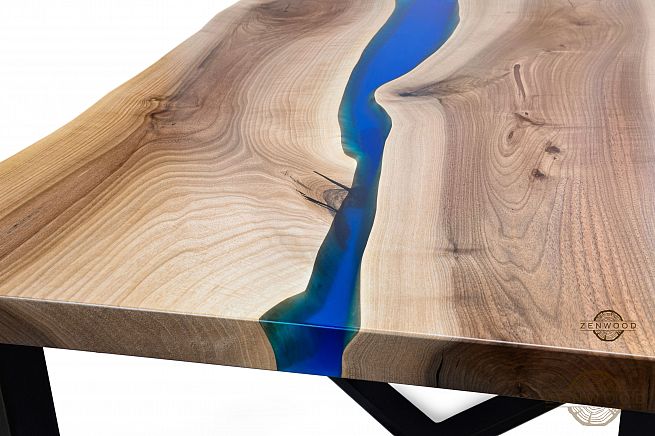 Столи з епоксидної смоли і дерева - Київ | ZenWood