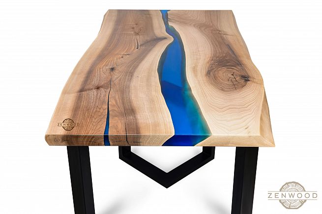 Столи з епоксидної смоли і дерева - Київ | ZenWood