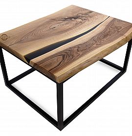 Горіховий журнальний столик-річка - Київ | ZenWood
