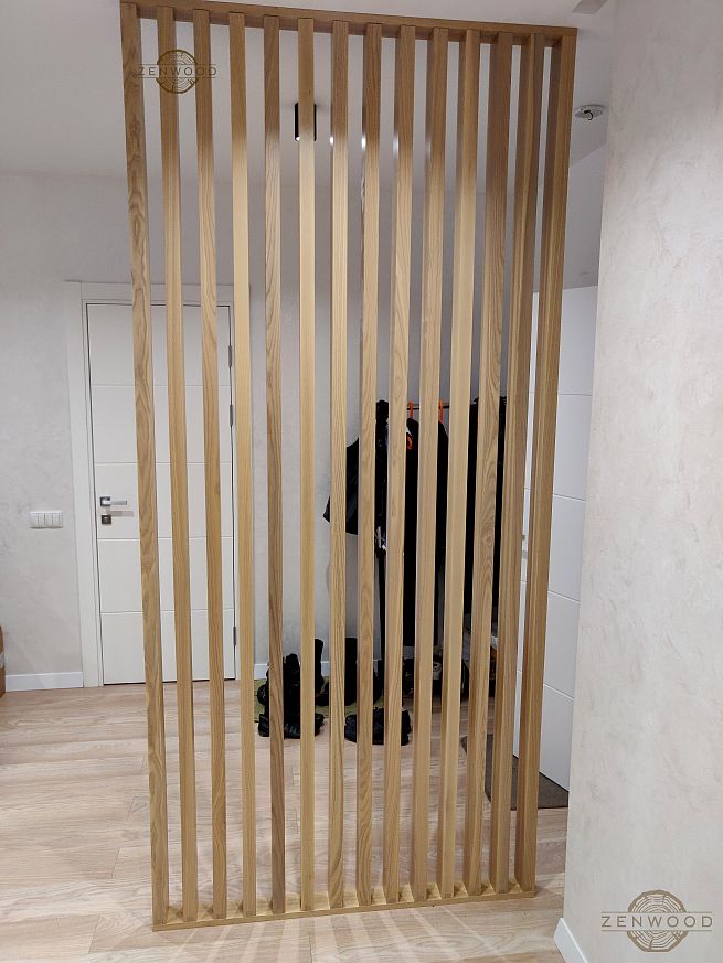 Перегородка зонування вертикальним брусом - Київ | ZenWood