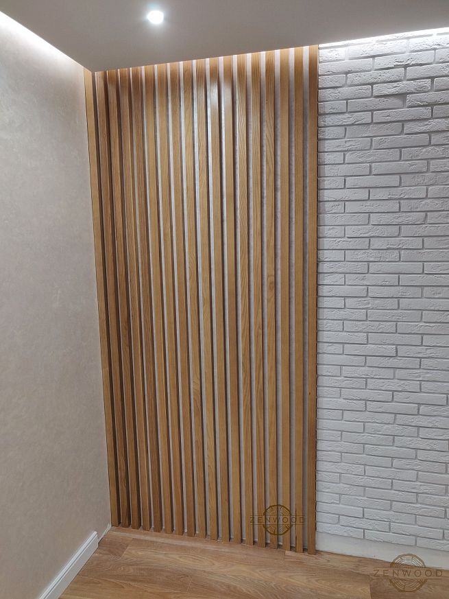 Декор стін вертикальними рейками - Київ | ZenWood