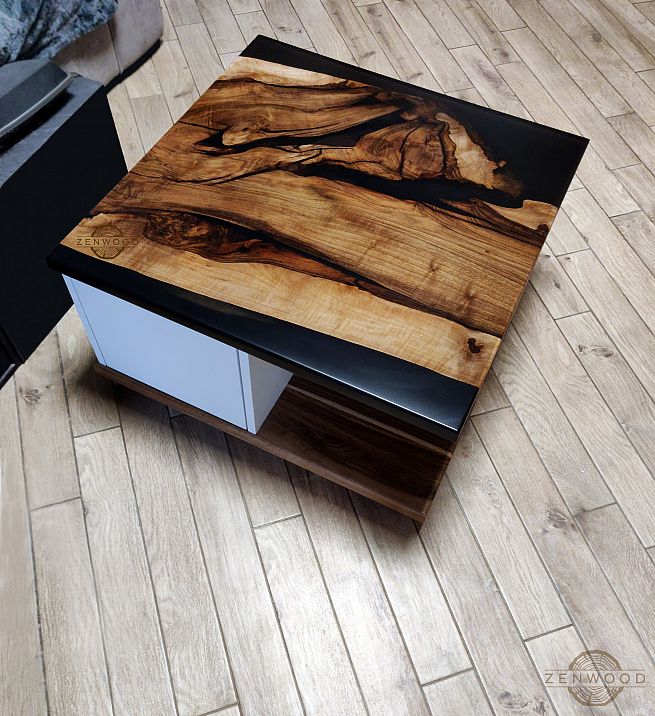 Столи з епоксидної смоли і дерева - Київ | ZenWood