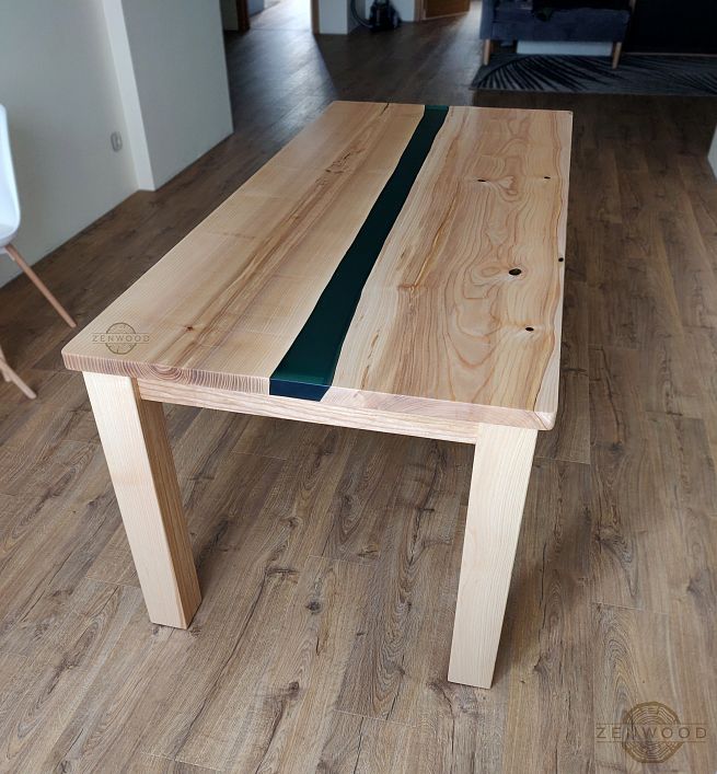 Столи з епоксидної смоли і дерева - Київ | ZenWood