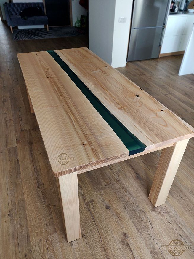 Столи з епоксидної смоли і дерева - Київ | ZenWood
