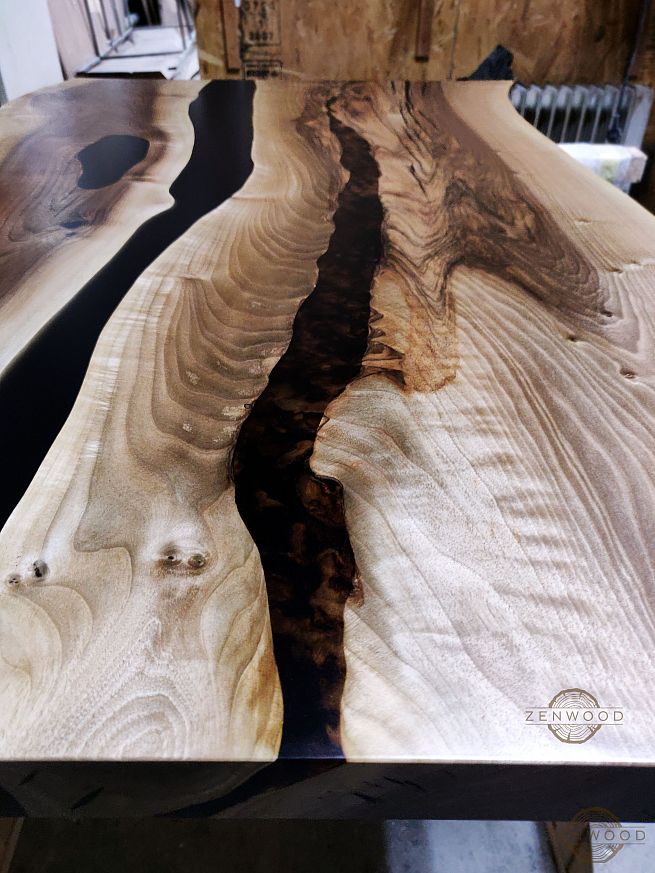 Столи з епоксидної смоли і дерева - Київ | ZenWood