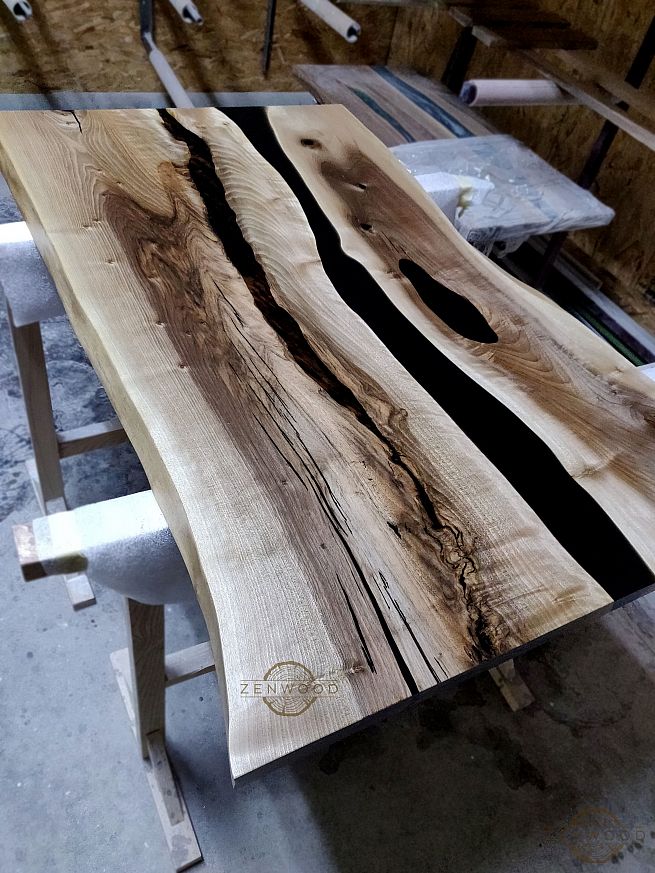 Столи з епоксидної смоли і дерева - Київ | ZenWood