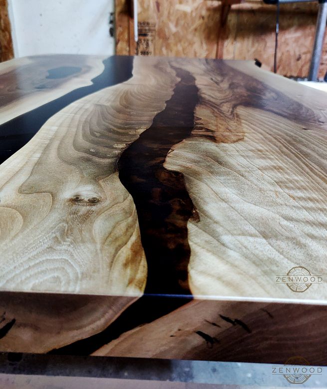 Столи з епоксидної смоли і дерева - Київ | ZenWood