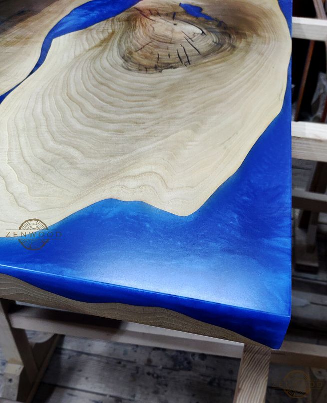 Столи з епоксидної смоли і дерева - Київ | ZenWood