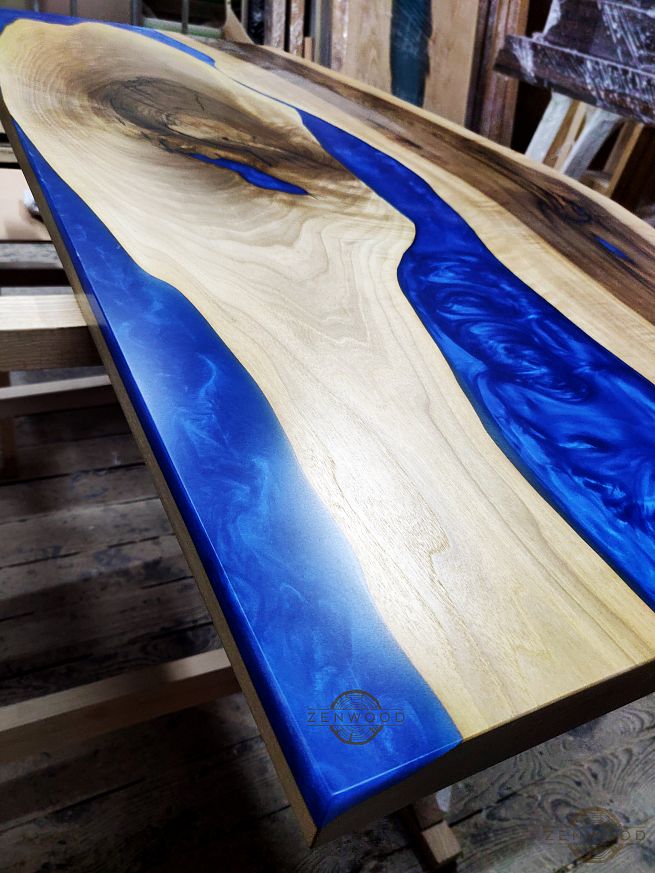 Столи з епоксидної смоли і дерева - Київ | ZenWood