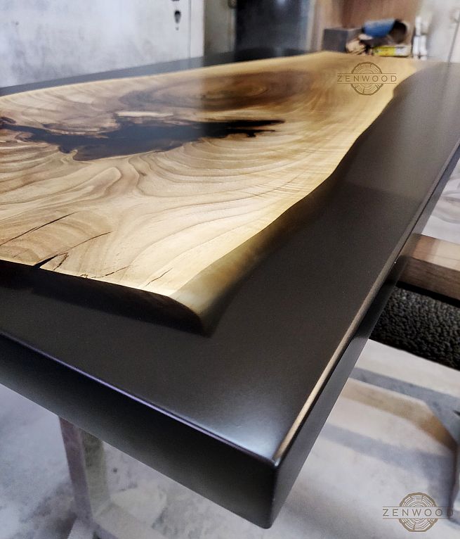 Столи з епоксидної смоли і дерева - Київ | ZenWood