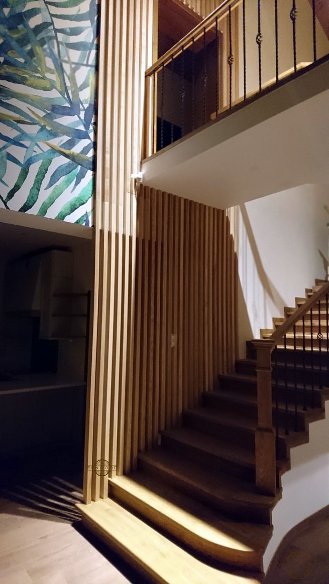 Перегородка зонування вертикальним брусом - Київ | ZenWood