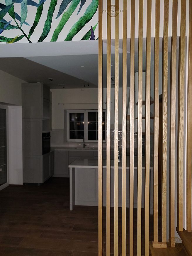 Перегородка зонування вертикальним брусом - Київ | ZenWood