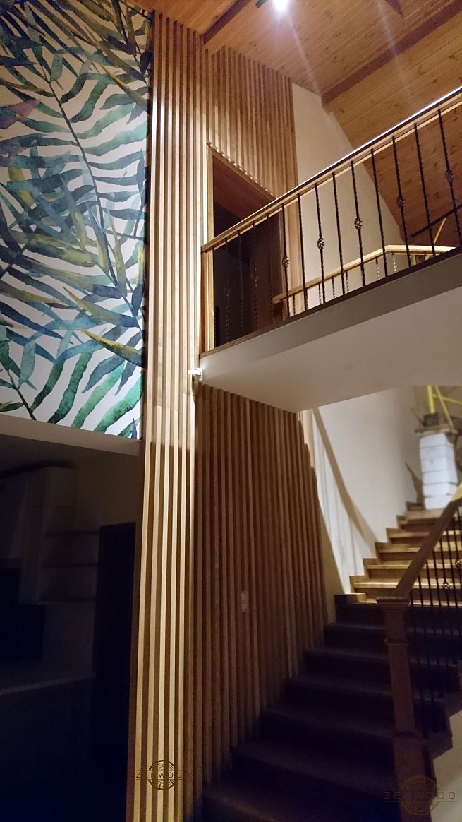 Перегородка зонування вертикальним брусом - Київ | ZenWood