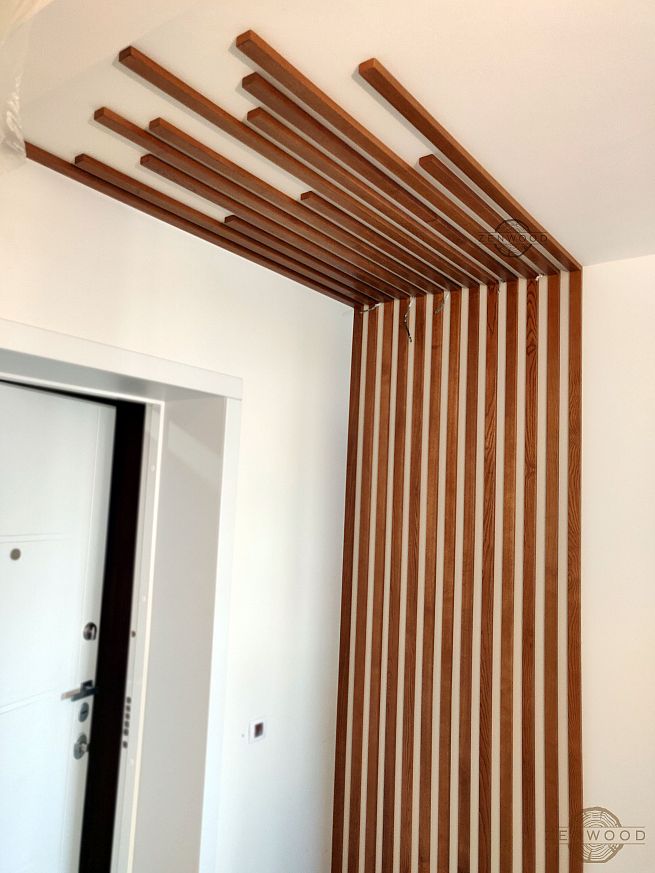 Декор потолка деревянным брусом - Киев | ZenWood