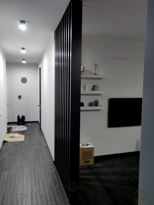 Перегородка зонування вертикальним брусом - Київ | ZenWood