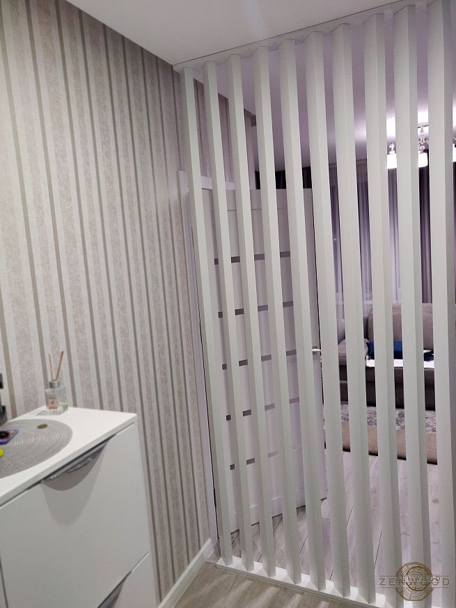 Перегородка зонування вертикальним брусом - Київ | ZenWood