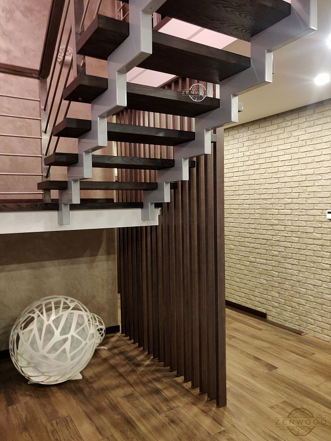 Перегородка зонування вертикальним брусом - Київ | ZenWood