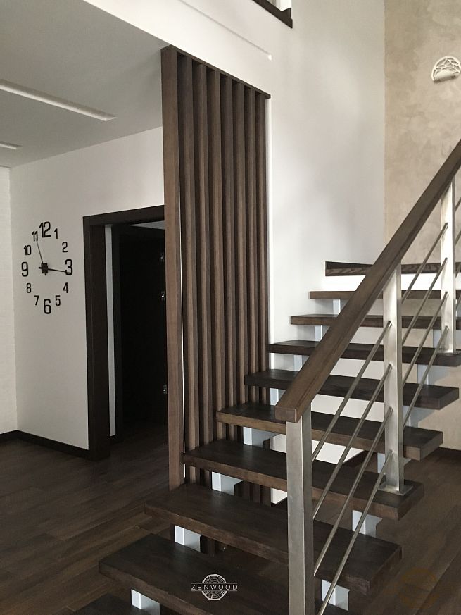 Перегородка зонування вертикальним брусом - Київ | ZenWood