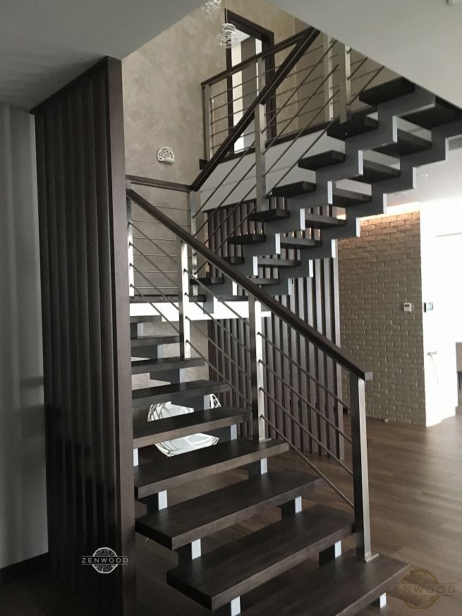 Перегородка зонування вертикальним брусом - Київ | ZenWood