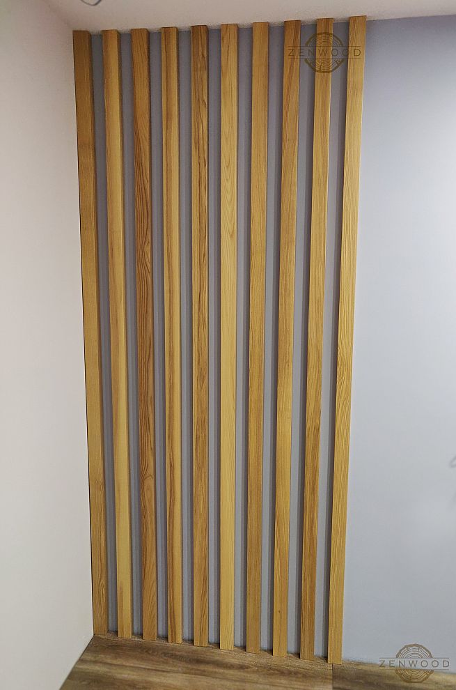 Декор стін вертикальними рейками - Київ | ZenWood