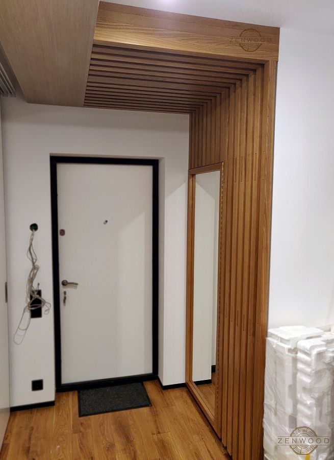 Декор потолка деревянным брусом - Киев | ZenWood