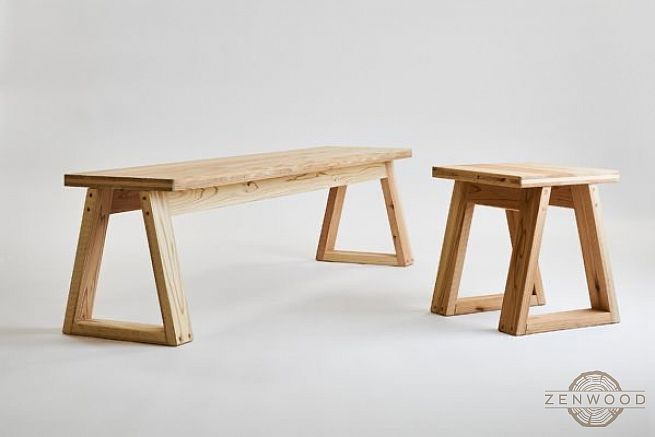 Лави і лавки зі спинкою та без - Київ | ZenWood