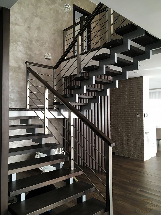 Дерев'яні сходи та східці - Київ | ZenWood