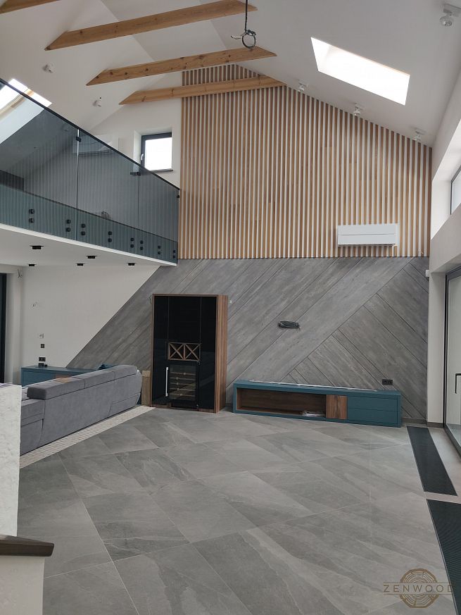 Декор стін вертикальними рейками - Київ | ZenWood