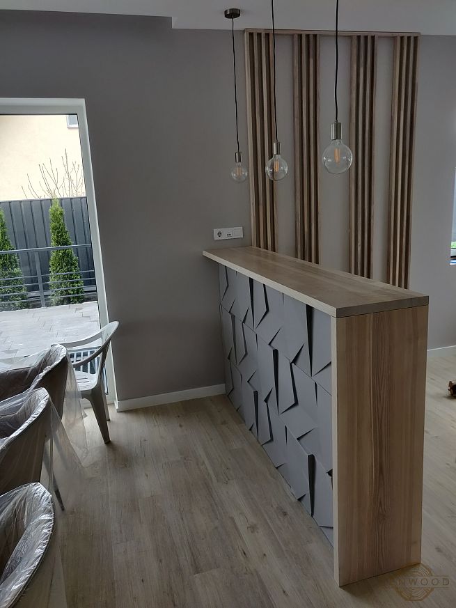 Декор стін вертикальними рейками - Київ | ZenWood