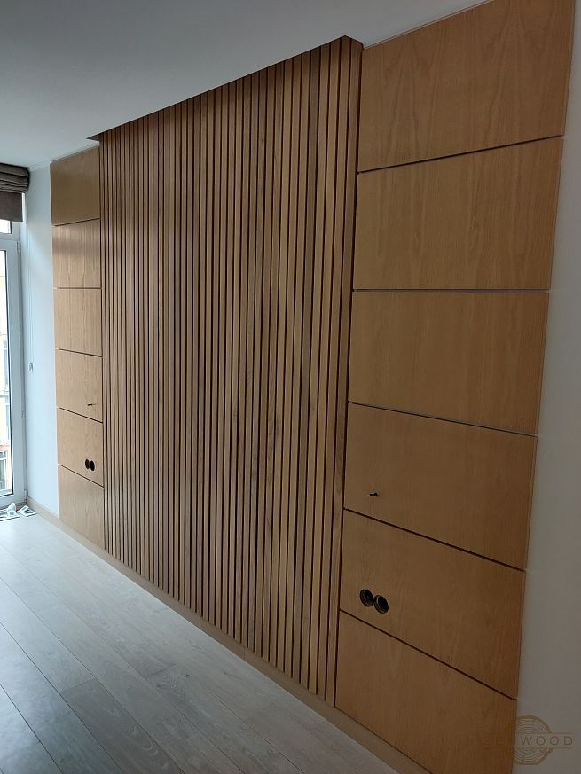 Декор стін вертикальними рейками - Київ | ZenWood