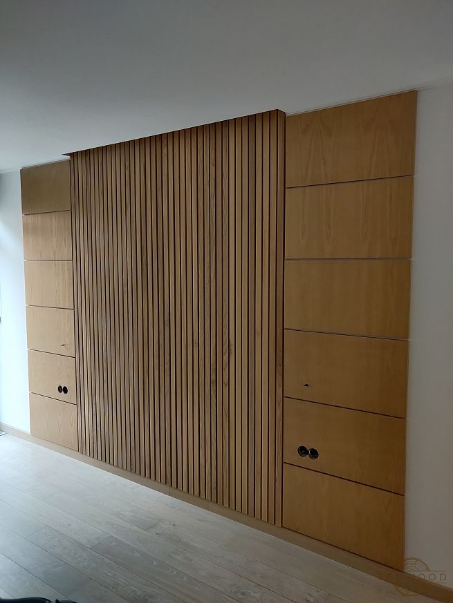 Декор стін вертикальними рейками - Київ | ZenWood