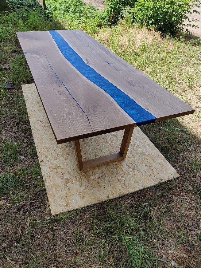 Столи з епоксидної смоли і дерева - Київ | ZenWood