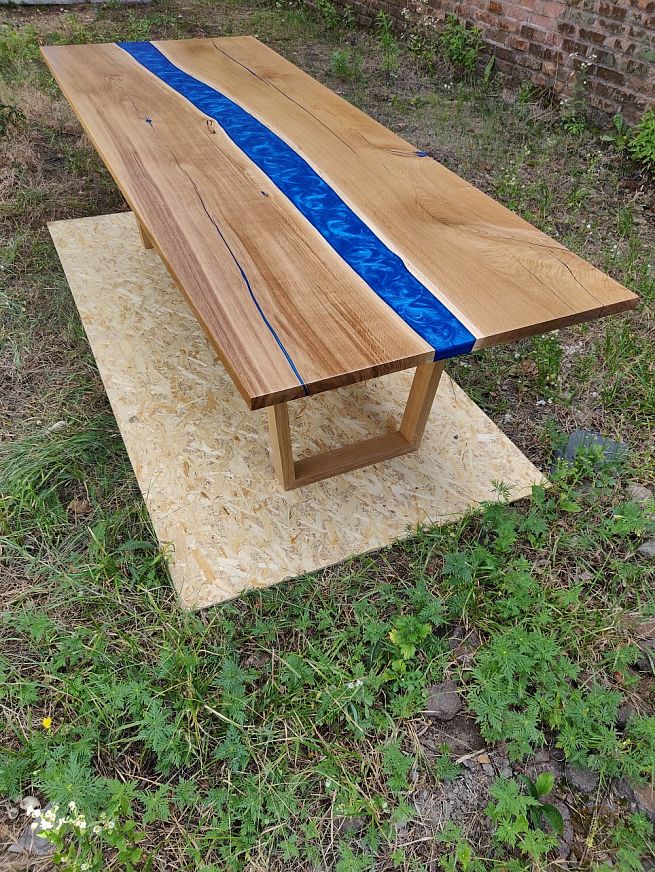 Столи з епоксидної смоли і дерева - Київ | ZenWood