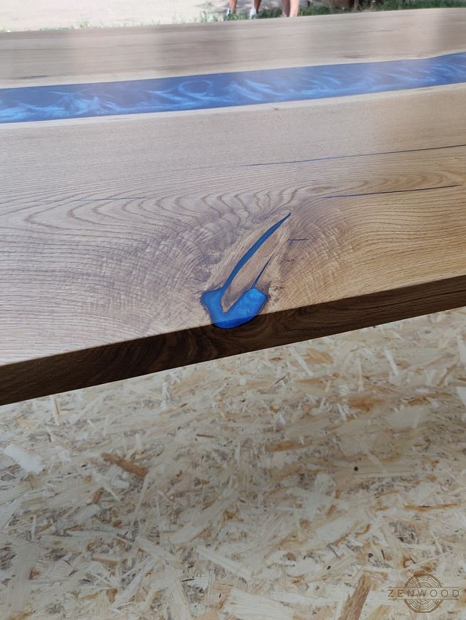 Столи з епоксидної смоли і дерева - Київ | ZenWood