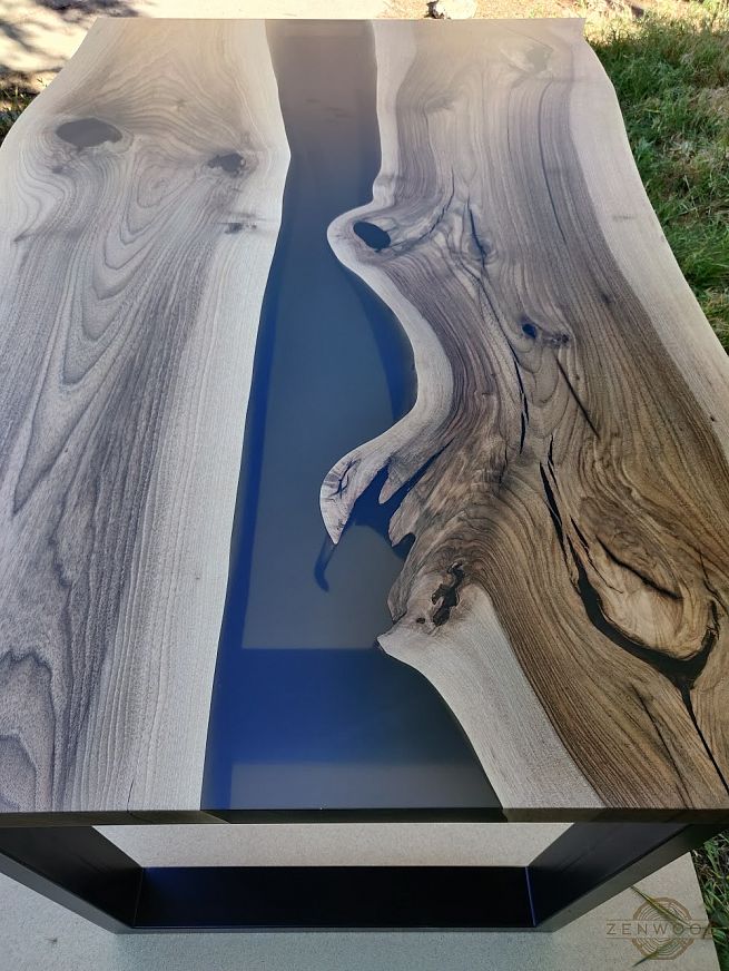 Столи з епоксидної смоли і дерева - Київ | ZenWood