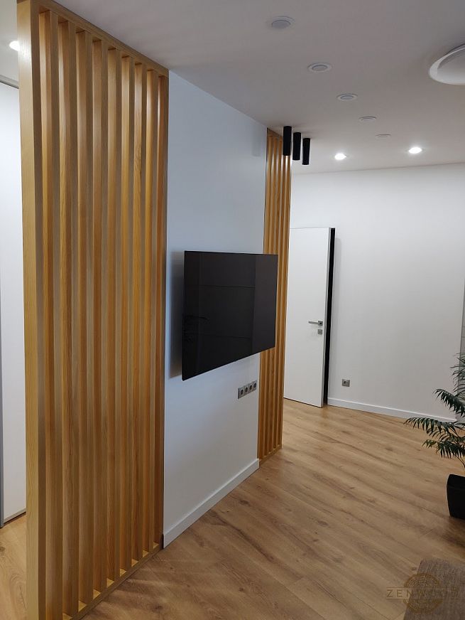 Перегородка зонування вертикальним брусом - Київ | ZenWood