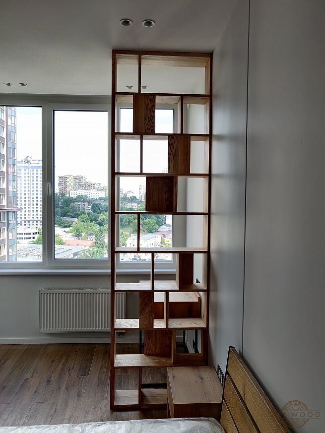 Перегородка зонування з полицями - Київ | ZenWood