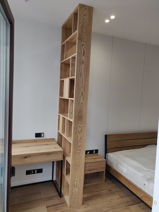 Перегородка зонування з полицями - Київ | ZenWood