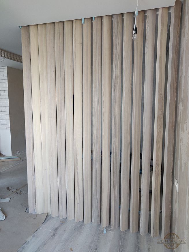 Перегородка зонування вертикальним брусом - Київ | ZenWood