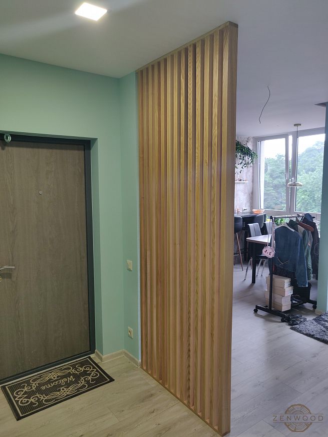 Перегородка зонування вертикальним брусом - Київ | ZenWood