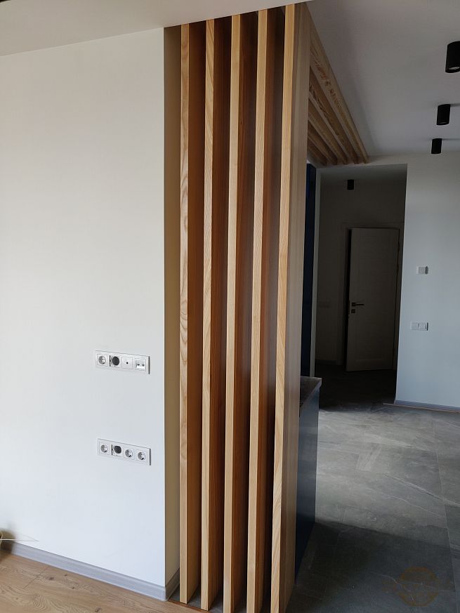 Перегородка зонування вертикальним брусом - Київ | ZenWood