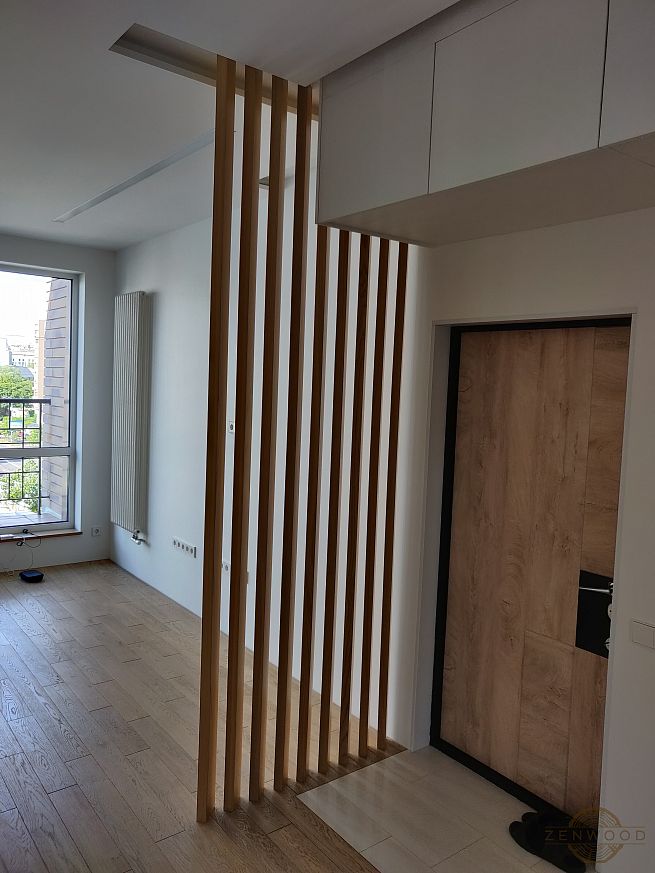 Перегородка зонування вертикальним брусом - Київ | ZenWood