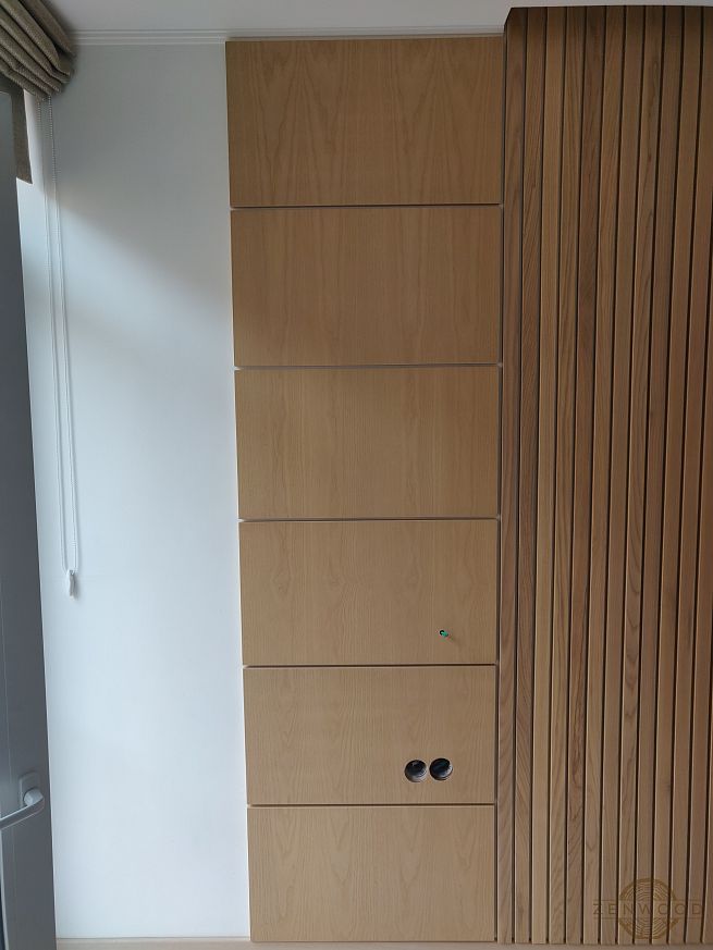 Декор стен шпонированными панелями - Киев | ZenWood