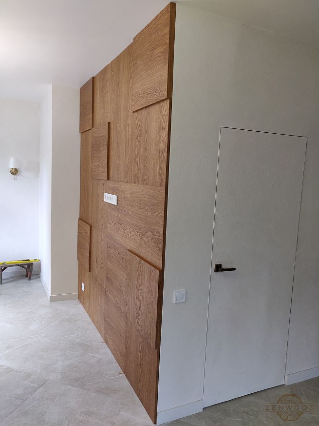 Декор стен шпонированными панелями - Киев | ZenWood