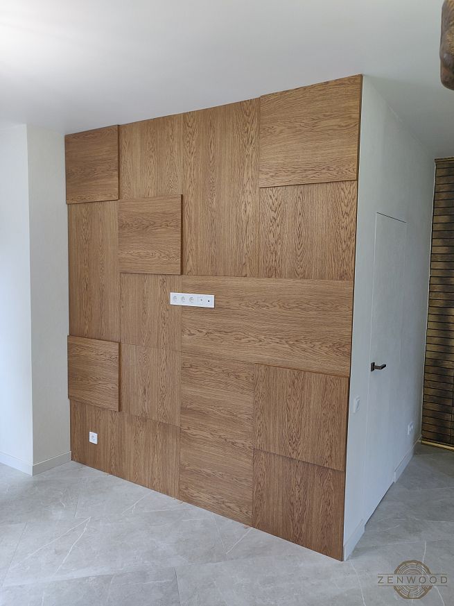 Декор стен шпонированными панелями - Киев | ZenWood