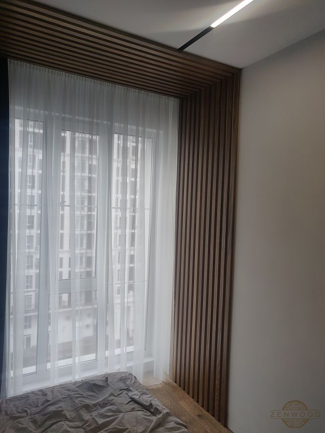 Декор стін вертикальними рейками - Київ | ZenWood