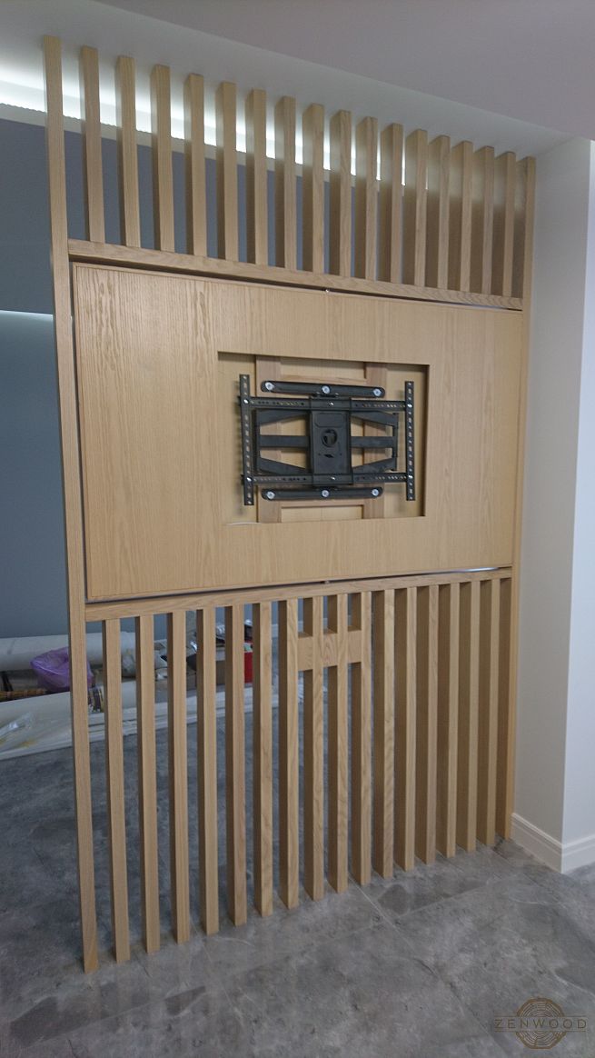 Перегородка зонування вертикальним брусом - Київ | ZenWood