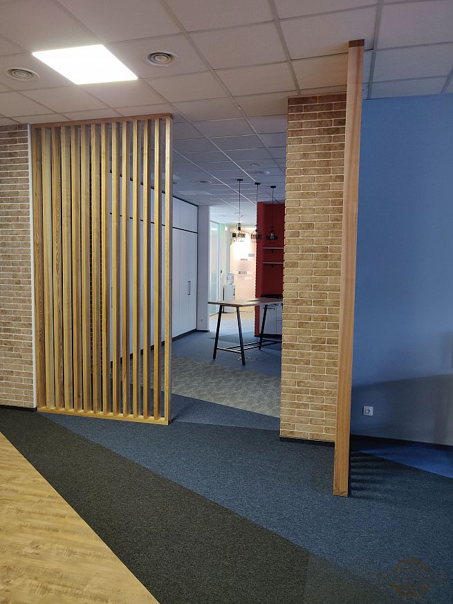 Перегородка зонування вертикальним брусом - Київ | ZenWood