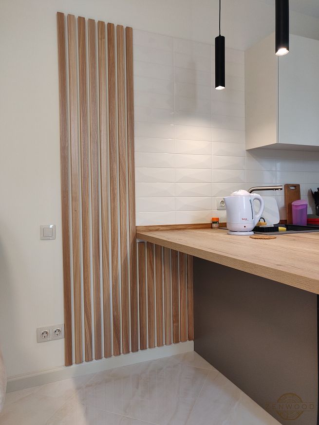 Декор стін вертикальними рейками - Київ | ZenWood