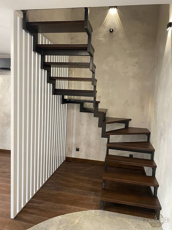 Дерев'яні сходи та східці - Київ | ZenWood